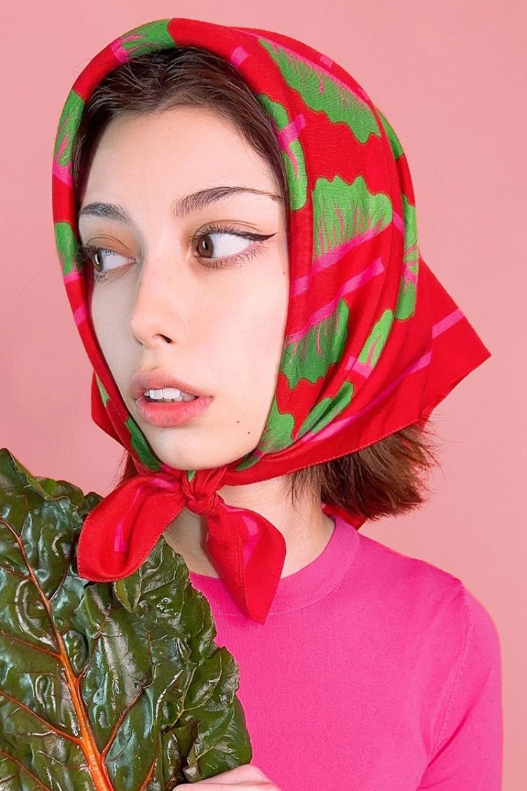 Baumwolltuch Mangold