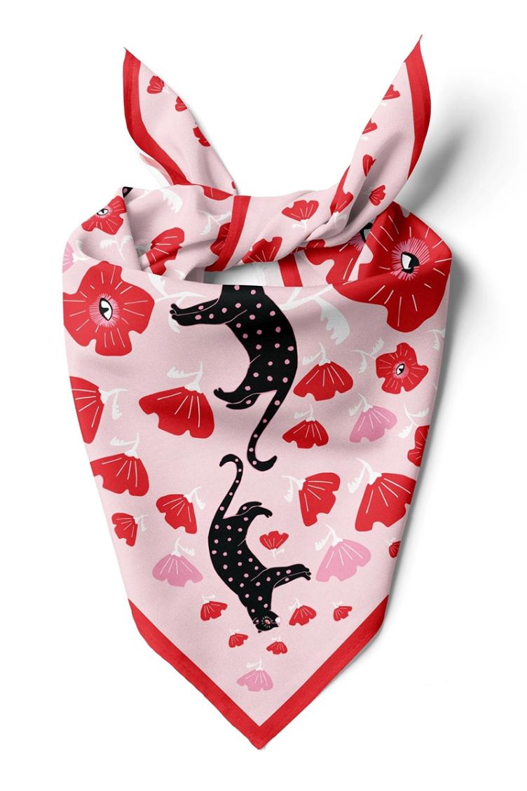 Baumwolltuch Poppy Polka - 1