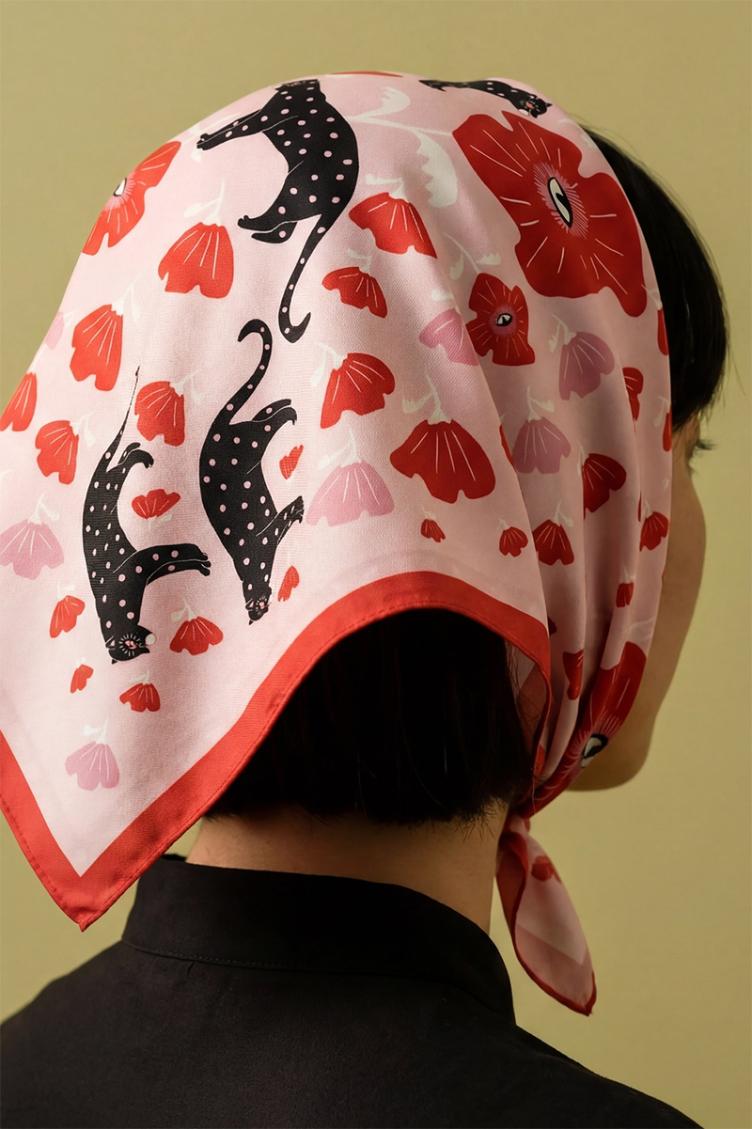 Baumwolltuch Poppy Polka