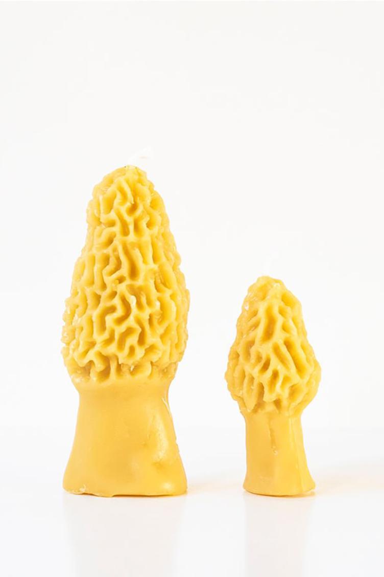 Bienenwachskerzen Frühlingsmorchel 2er Set - 1