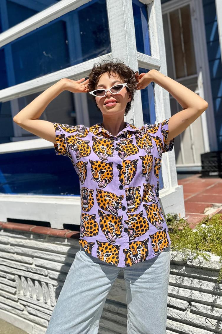 Bluse Joyce Cheetah Head - 1