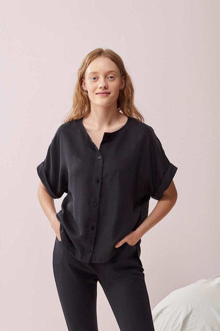 Bluse kurzarm Boheme