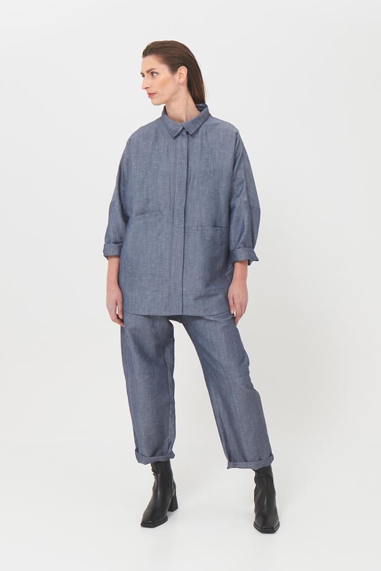 Blusenhemd Oversize - 0