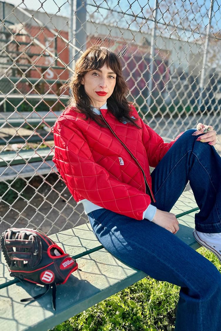 Bomber Jacket red/blue - 3
