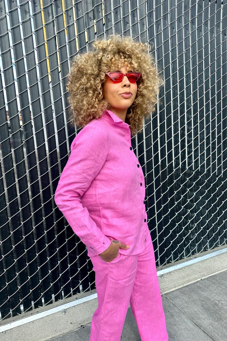 Button Down Taffy Pink