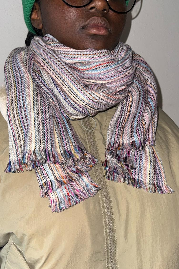 Cashmere Schal upcycled multi - 4