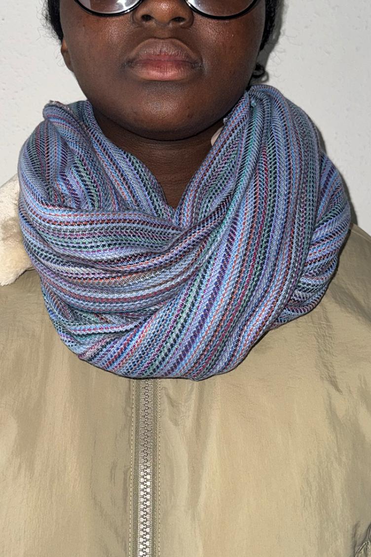 Cashmere Schal upcycled multi - 1