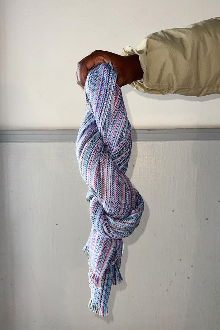 Cashmere Schal upcycled multi
