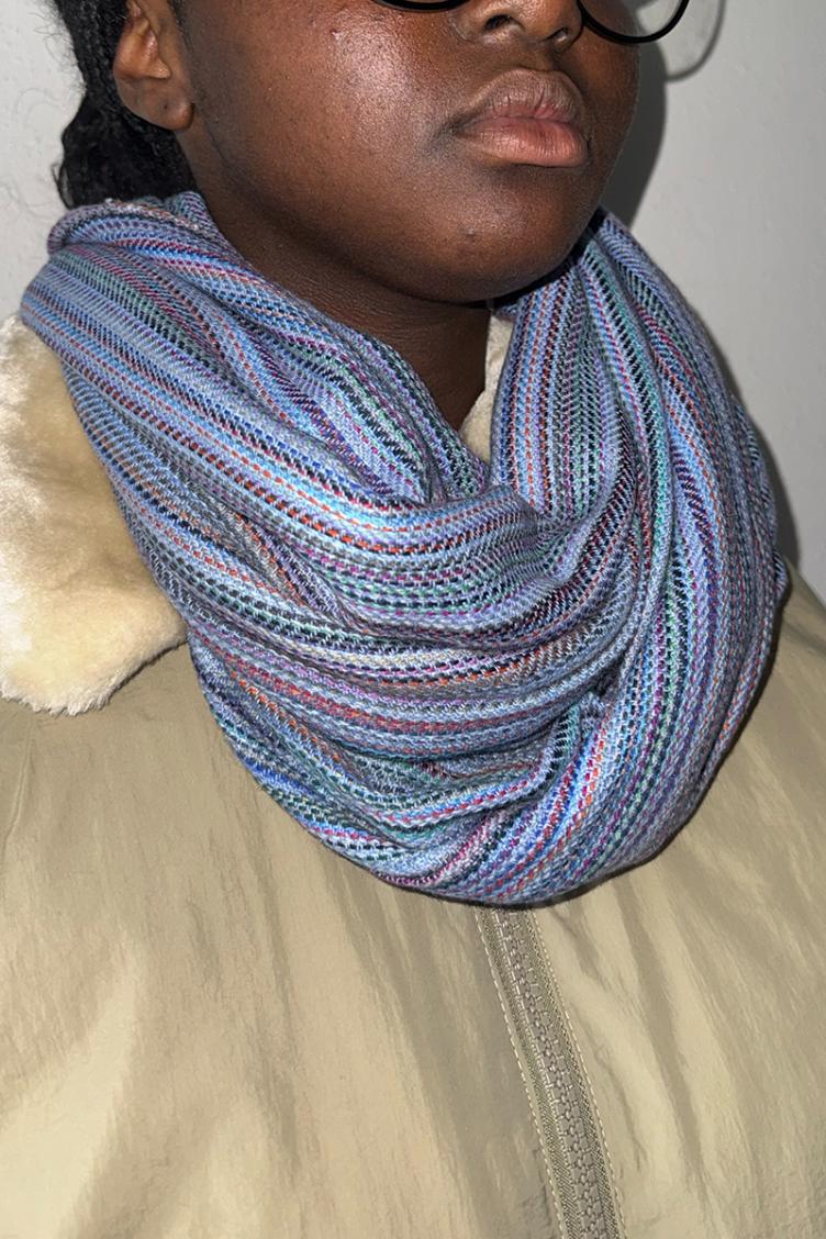 Cashmere Schal upcycled multi - 0