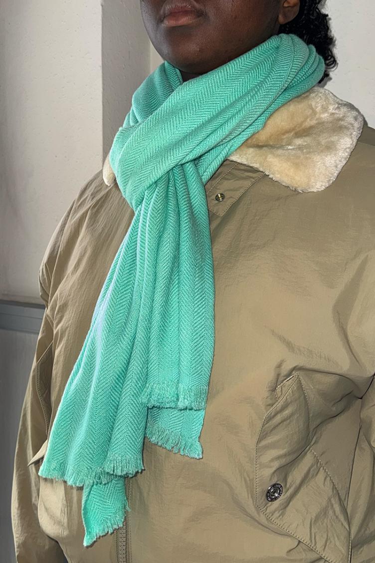 Cashmere Schal upcycled uni - 2
