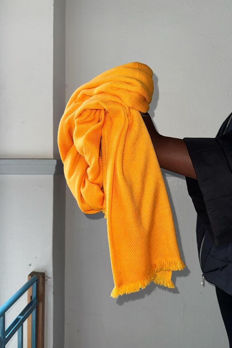 Cashmere Schal upcycled uni - 3