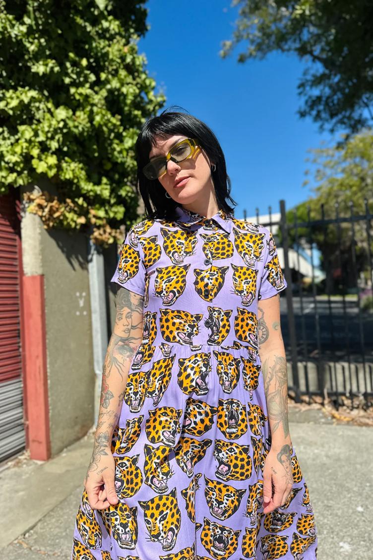 Cassie Dress Cheetah Head - 4