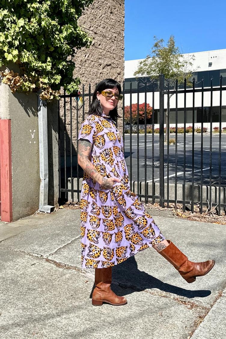 Cassie Dress Cheetah Head - 6