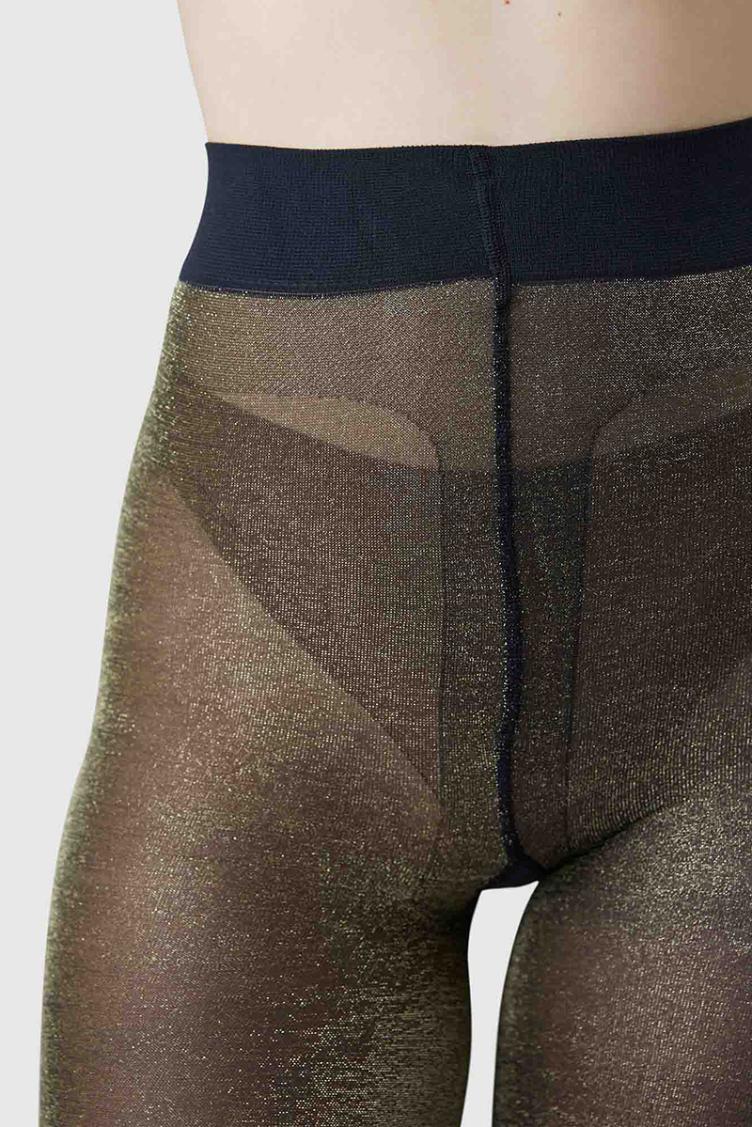 Glitzerstrumpfhose Tora Gold - 0