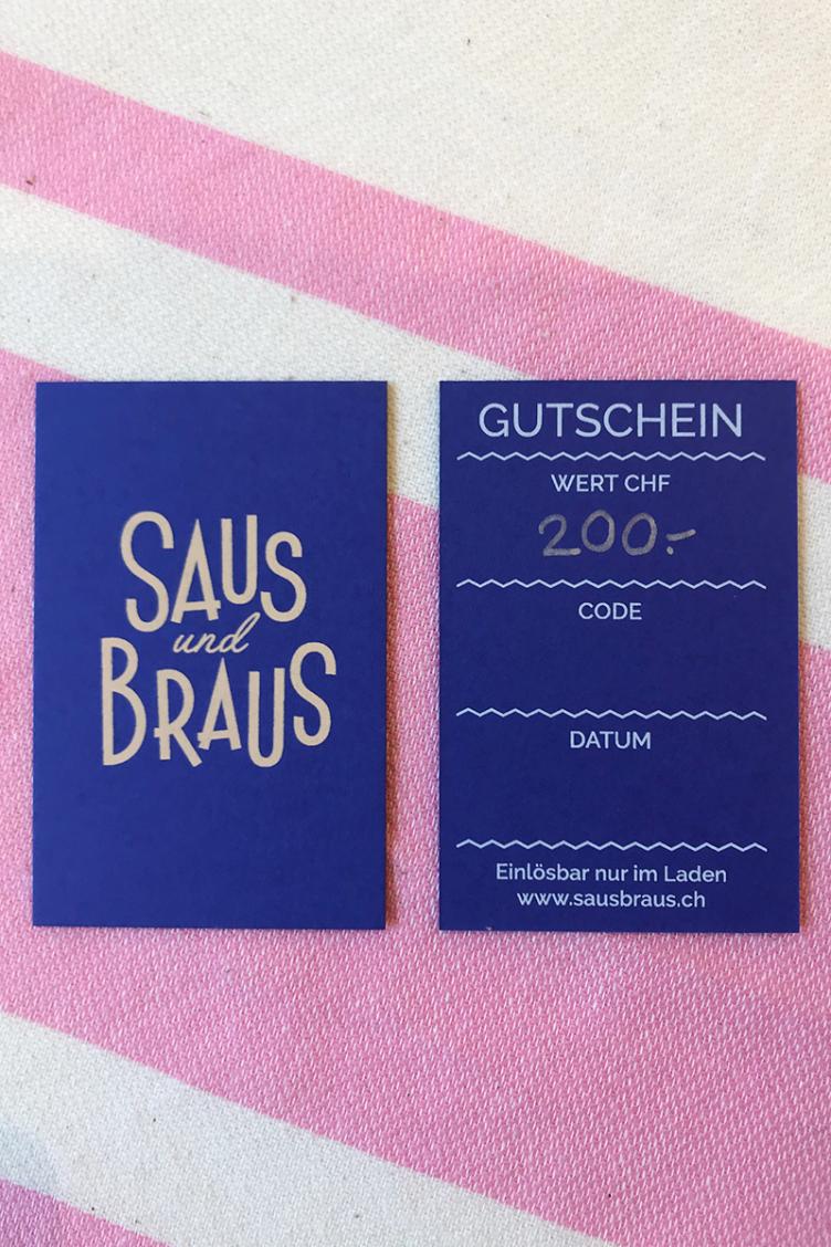 Gutschein Saus&Braus