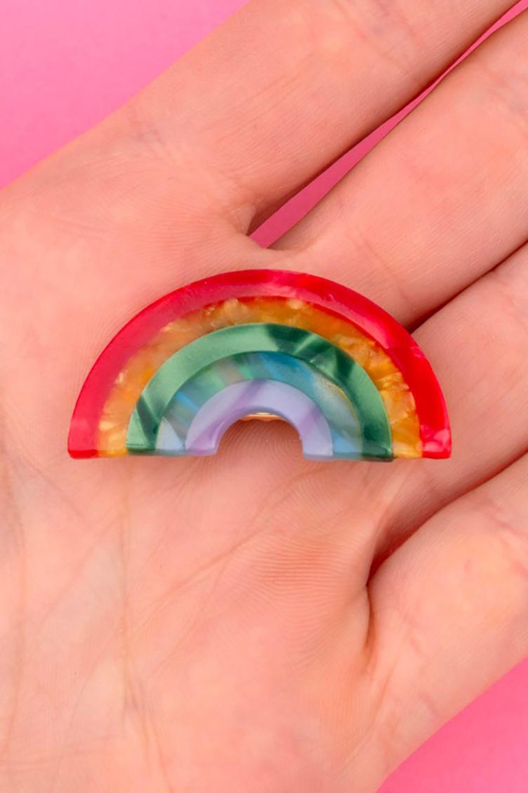 Haarclip Regenbogen