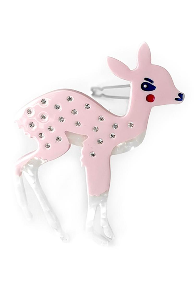 Haarclip Rosa Reh Bambi - 1