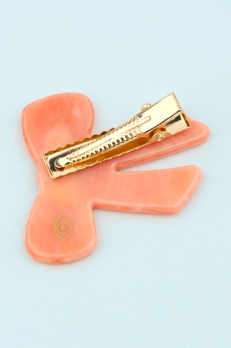 Haarclip Schleife Rose - 5
