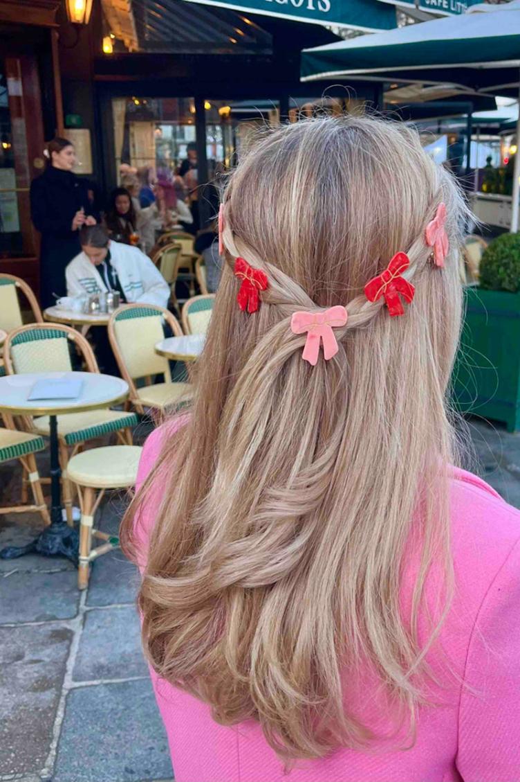 Haarclip Schleife Rot