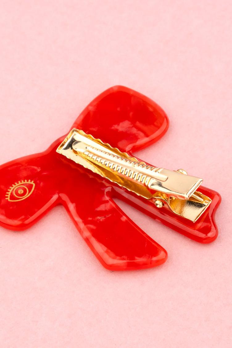 Haarclip Schleife Rot - 6