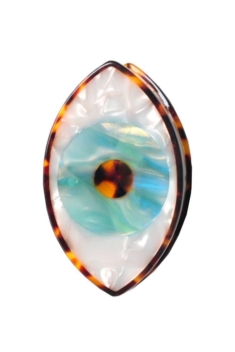Haarklammer Auge blau - 5