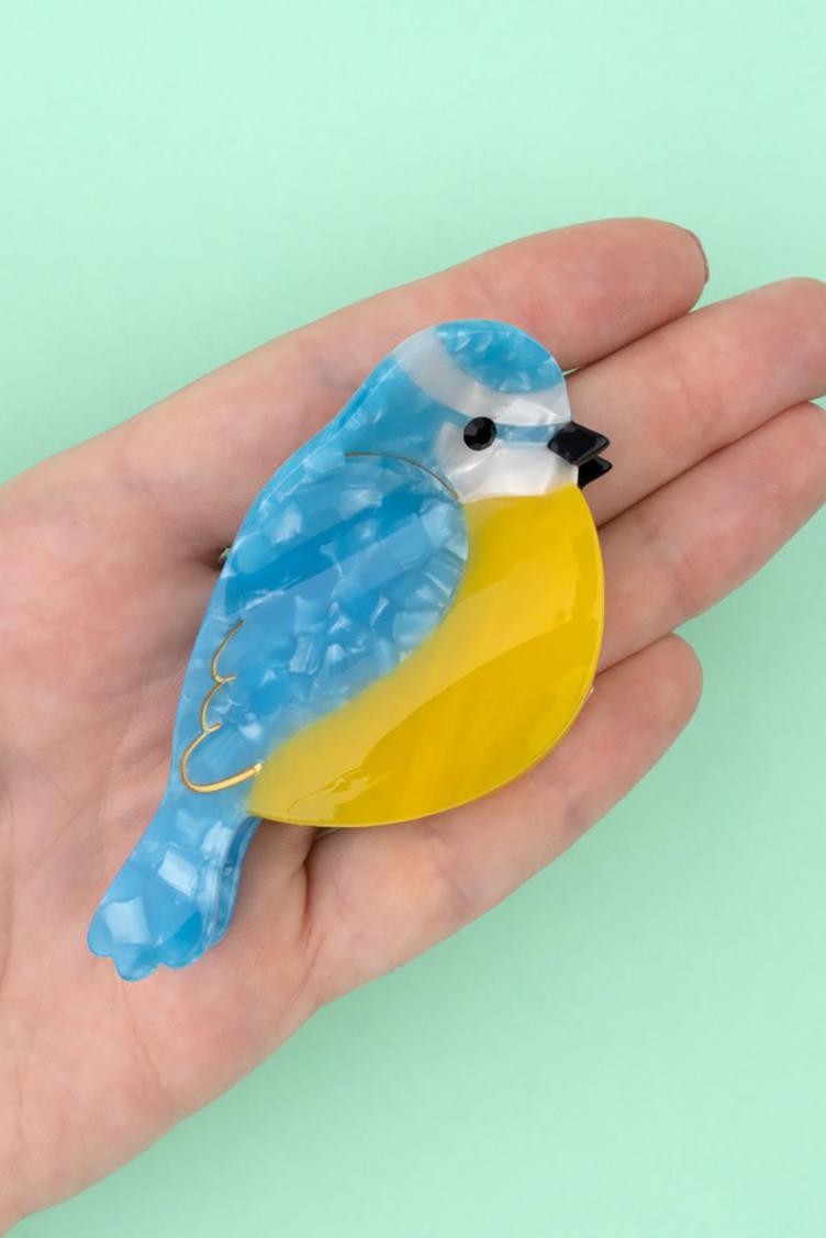 Haarklammer Blaumeise