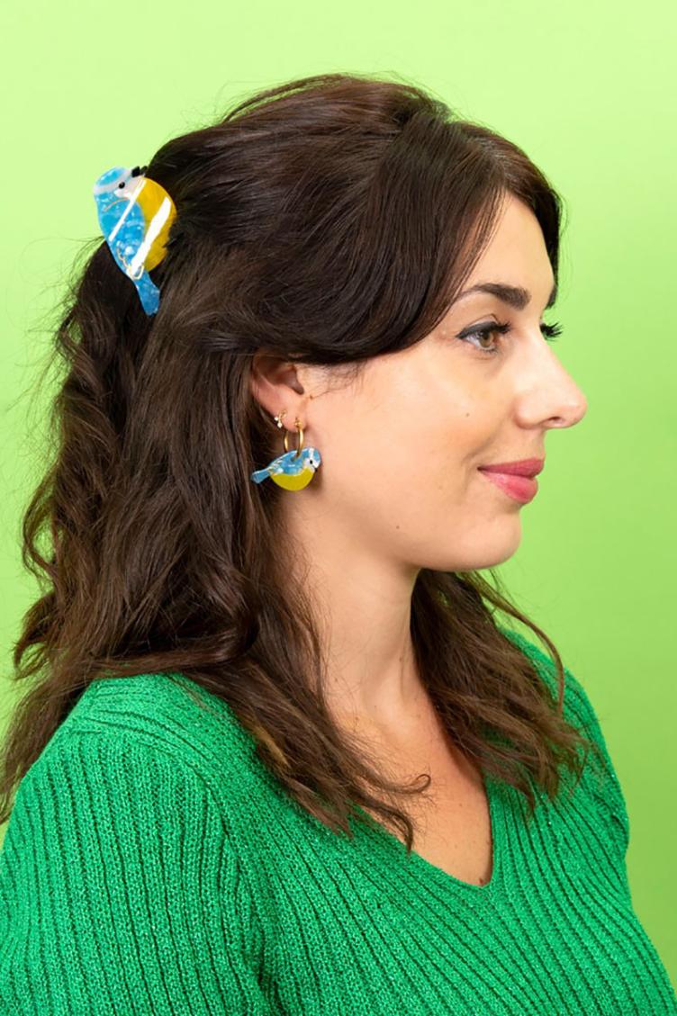 Haarklammer Blaumeise - 0