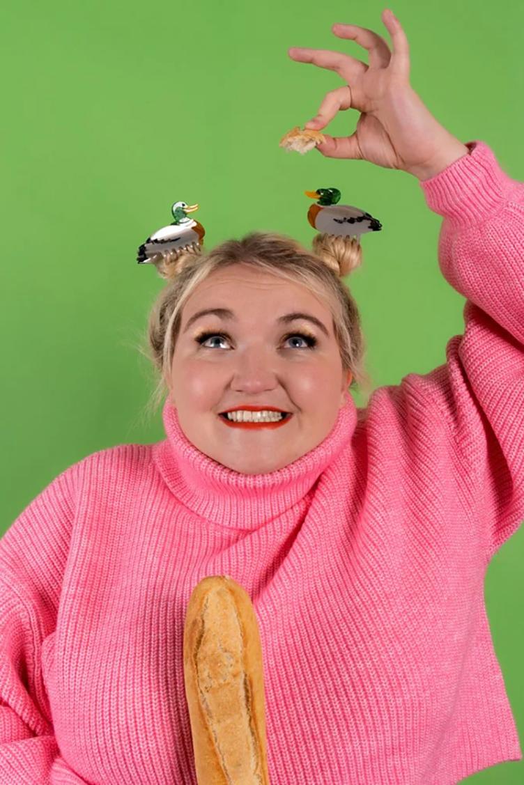 Haarklammer Ente - 1