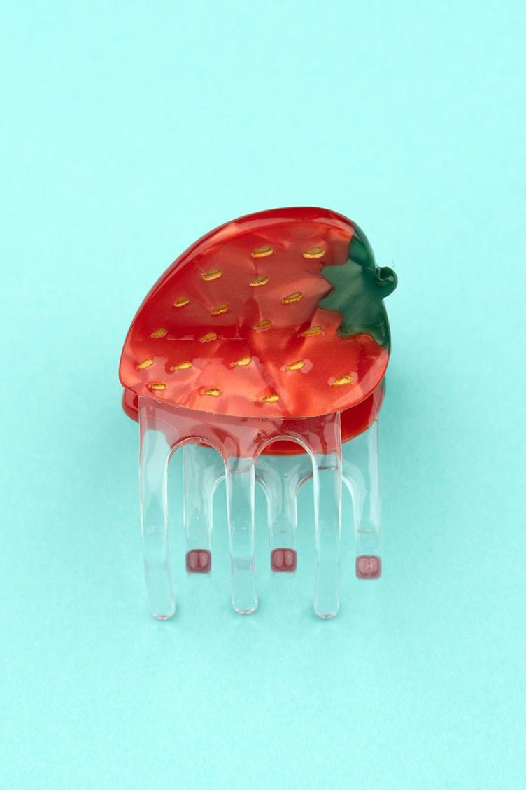 Haarklammer Erdbeere Mini - 0