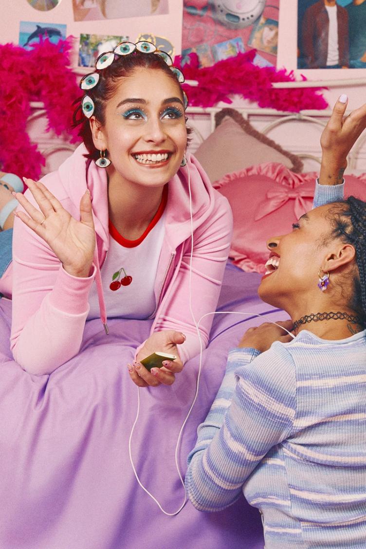 Haarklammer mini Auge blau - 2