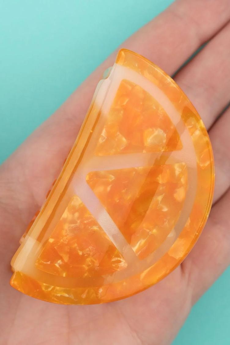 Haarklammer Orange