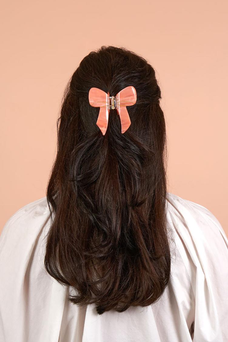 Haarklammer Schleife Rosa - 1