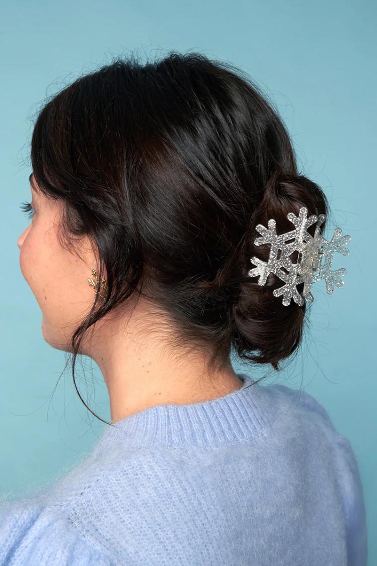 Haarklammer Schneeflocke