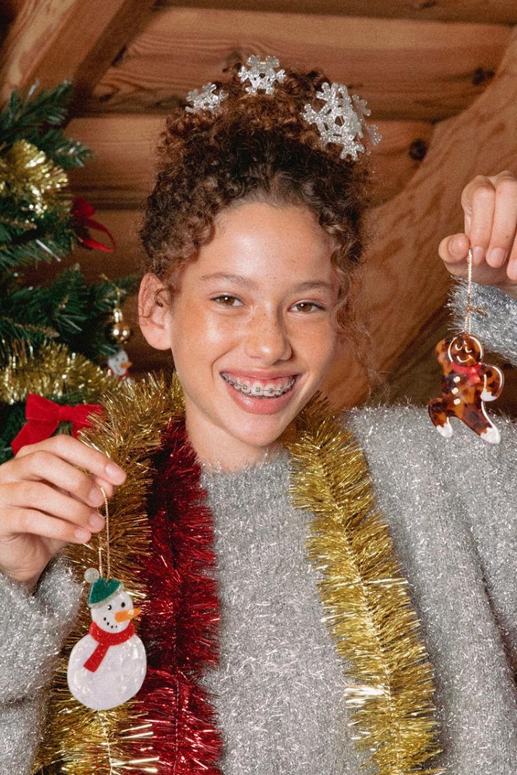 Haarklammer Schneeflocke - 6