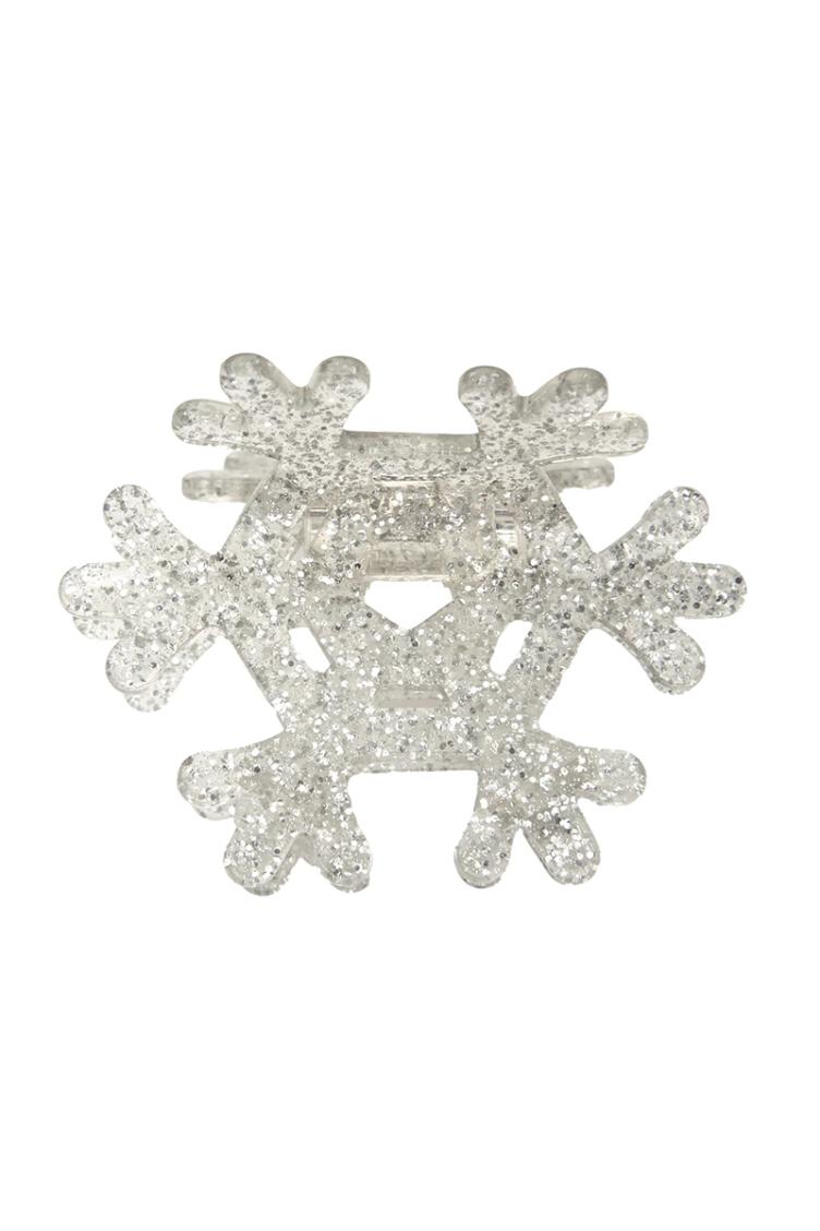 Haarklammer Schneeflocke - 4