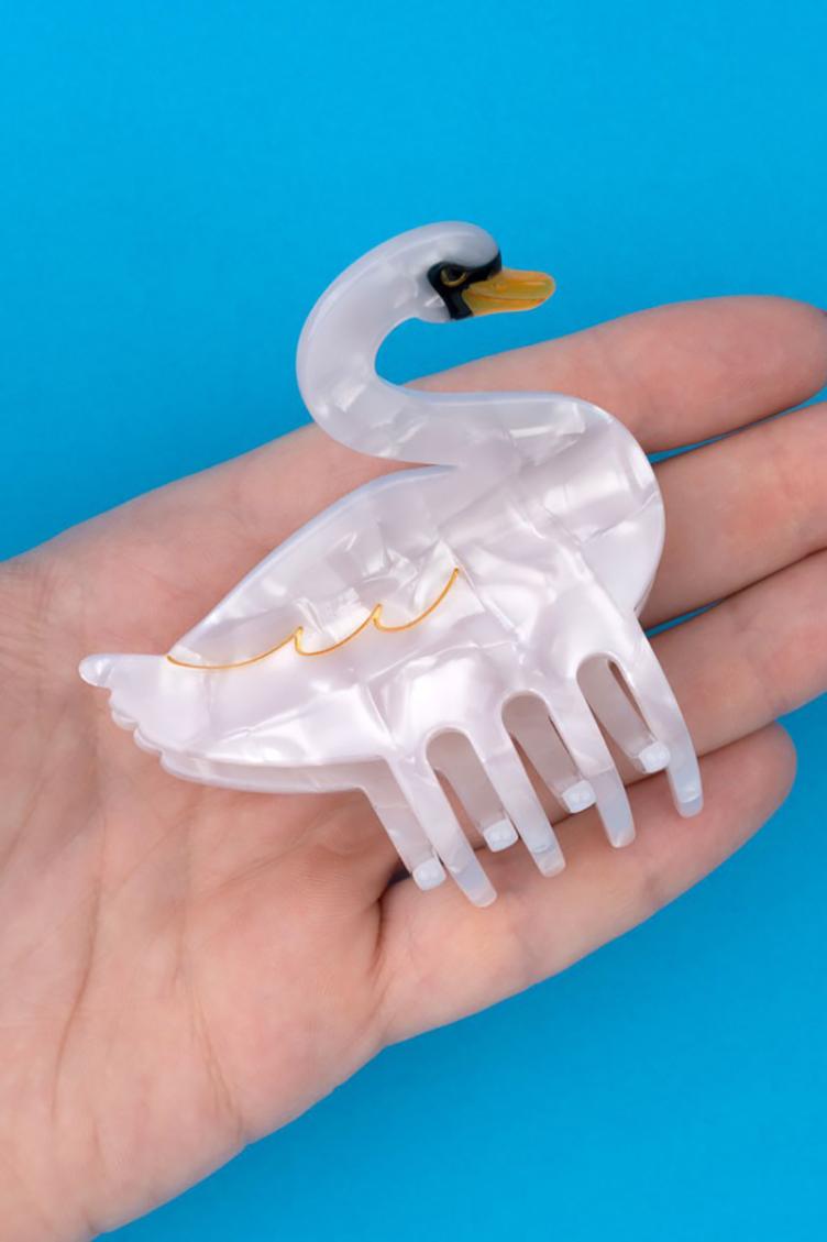 Haarklammer Schwan - 0