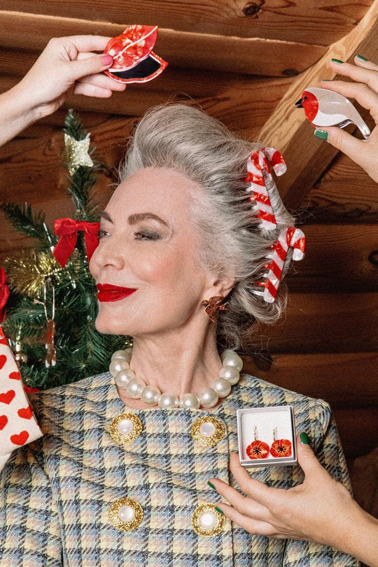 Haarklammer Zuckerstange