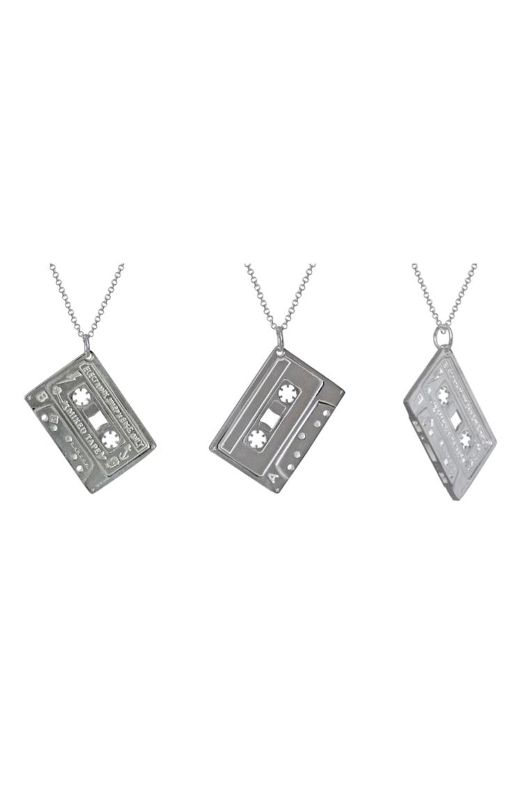 Halskette Mixed Tape Silber - 4