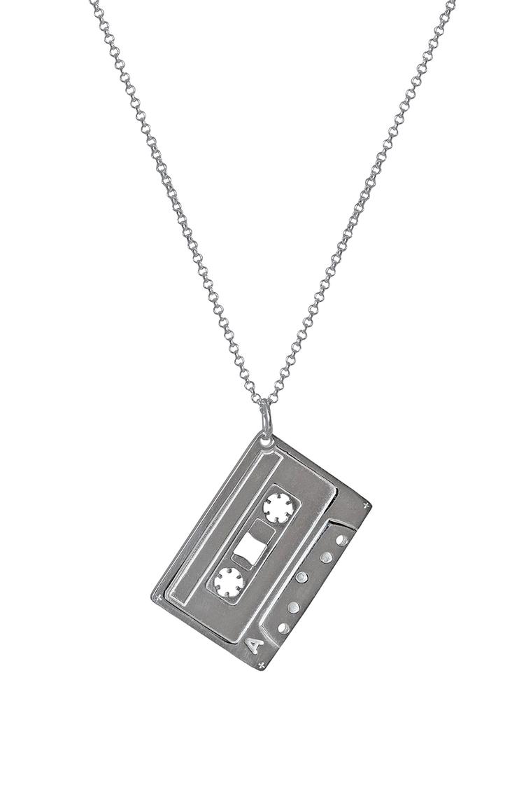 Halskette Mixed Tape Silber - 0