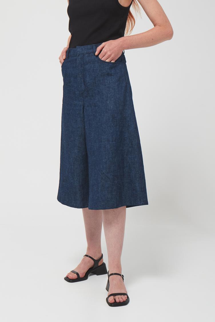 Jeansculotte high waist