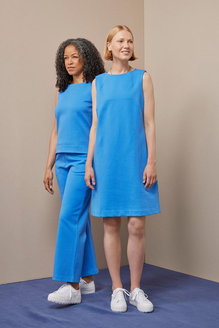 Jerseykleid Boat Neck
