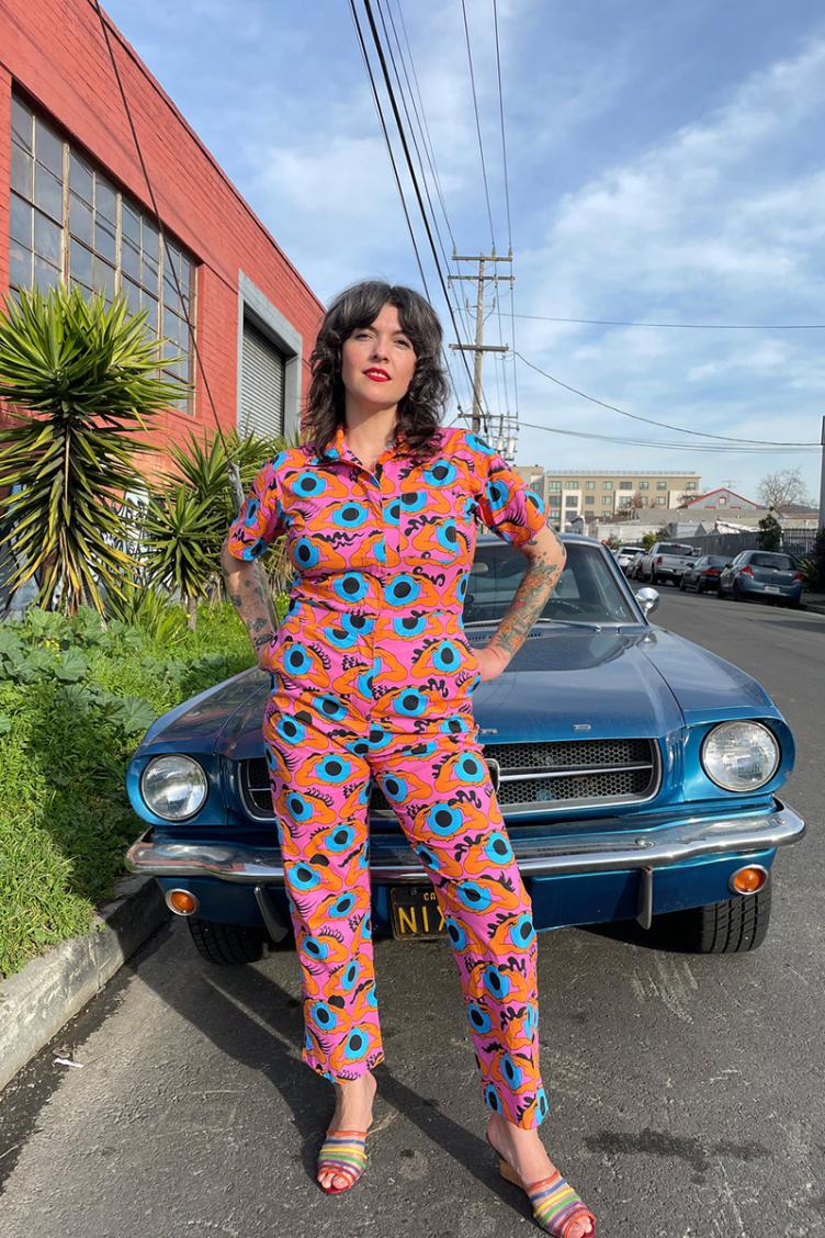 Jumpsuit Coveralls Psychedelic Eyes
