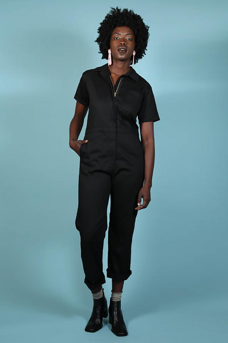 Jumpsuit Twill Coveralls Black - 7