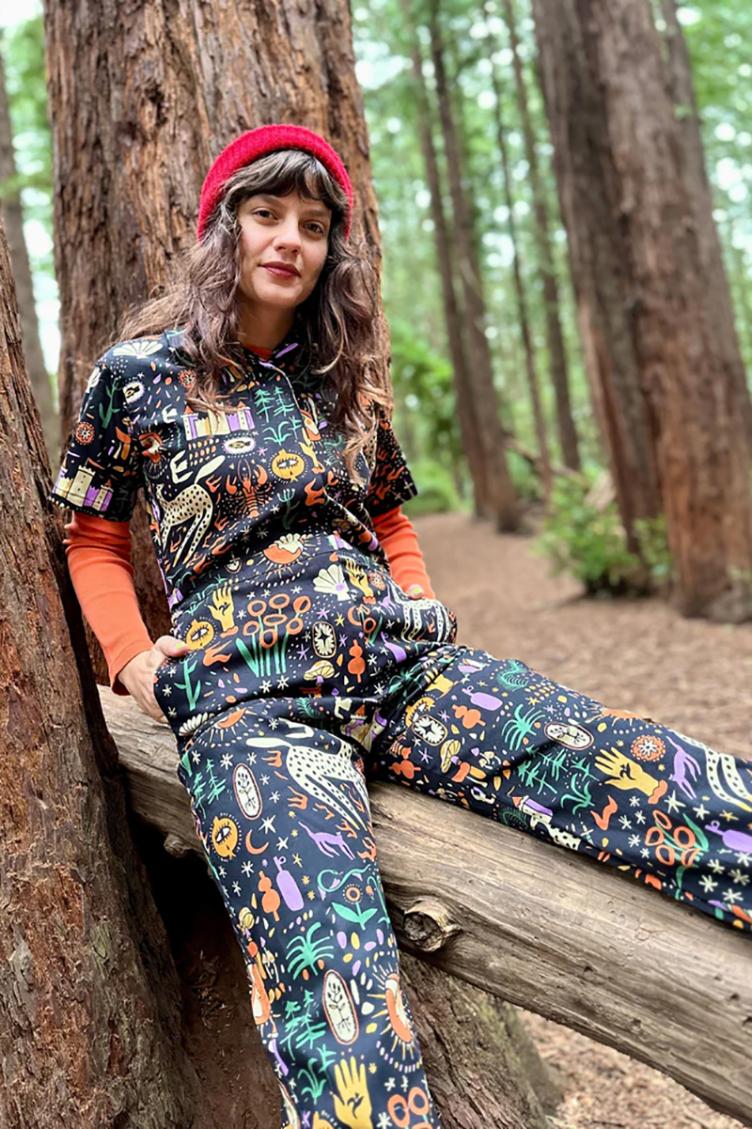 Jumpsuit Twill Coveralls Tarot Garden