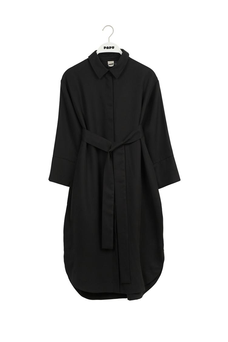 Kleid Boheme Solid Black - 0