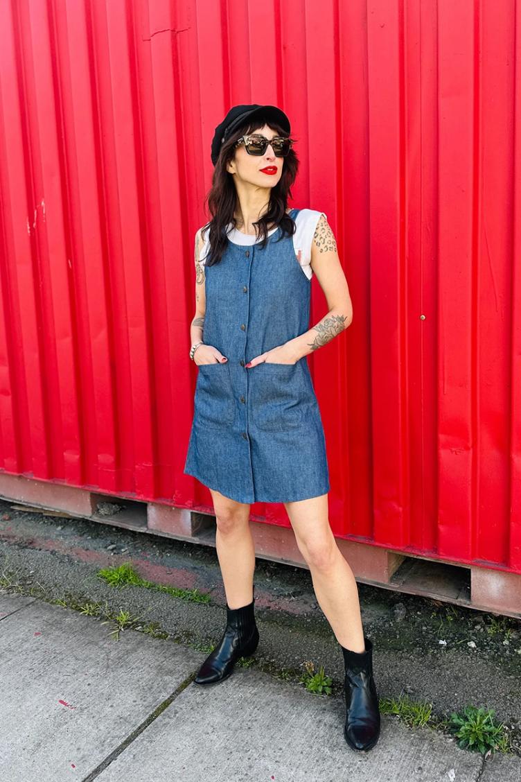 Kleid Cloe Twill Denim - 0