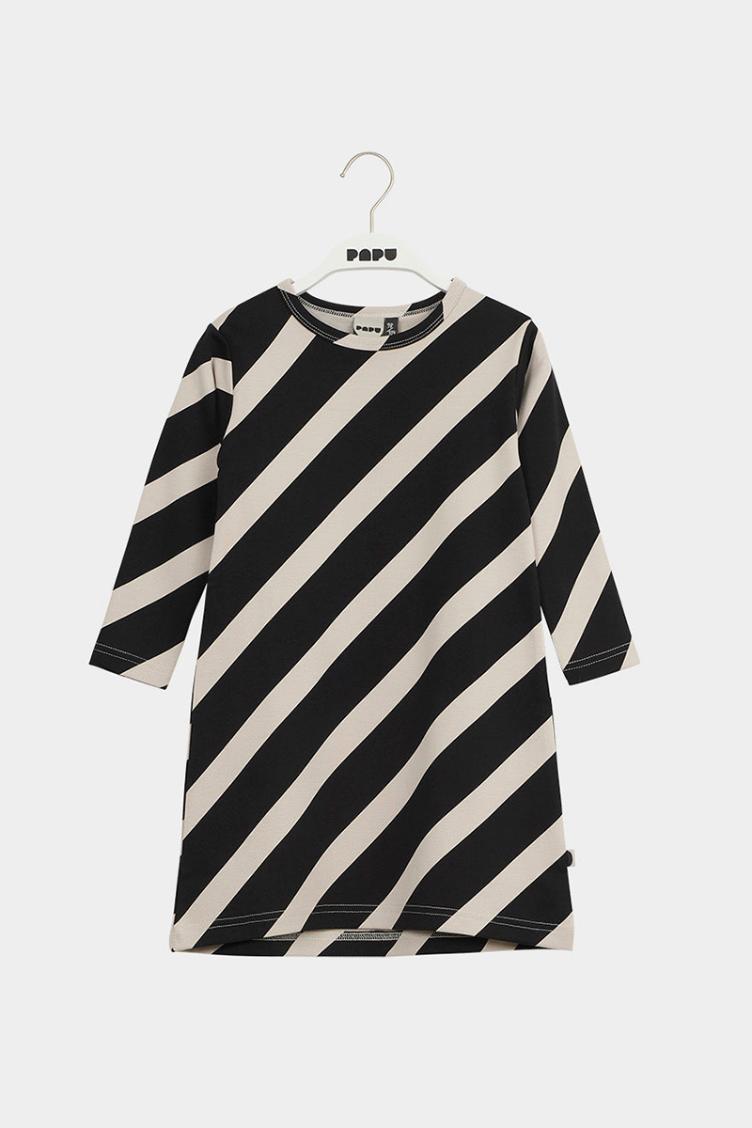 Langarm Kleid stripes - 1