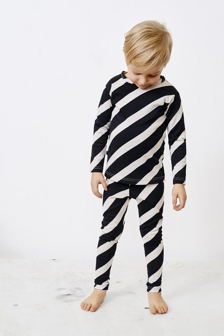 Langarm Shirt mit Leggings Stripes