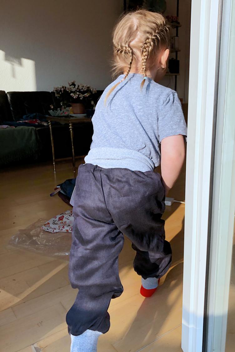 Leinenhose Fischgrat - 1