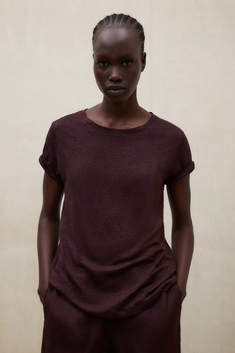 Leinenshirt Lane Cocoa